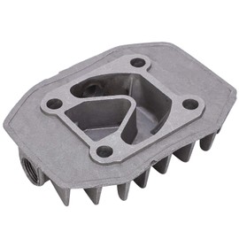Air Compressor Cylinder Head Aluminum Cooling Parts Pneumatic for Replacement Works