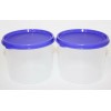 Tupperware Canisters Set of 2 Purple 2.5 Cup Stacking Airtight