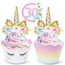 Decoraciones para tartas (unicornio)