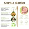 50 Cepillo De Dientes Ecológico De Bambú Niños