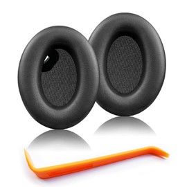 WH-1000XM4 Ear Pads - Replacement Earpads for Sony WH-1000XM4 (WH1000XM4) Headphones, Ear Cushions with Noise Isolation Foam, Extra Padding, Sensor Unaffected(Black)
