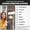 Acrylic Signs & Decorations for Screen Windows & Doors |