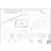 PRS electric guitar plans - full size - actual size