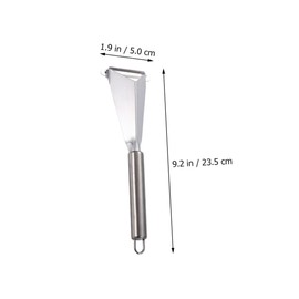 OSALADI Fruit Engraving Blades: 2pcs Stainless Steel V- Shape Fruit Tool Triangular Vegetable Slicer DIY Food Mold