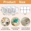 Large Snack Organizer for Countertop, Clear Snack Storage Bin