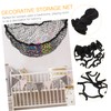Totority Jumbo Stuffed Animal Toy Storage Hammock Polyester Mesh Easy