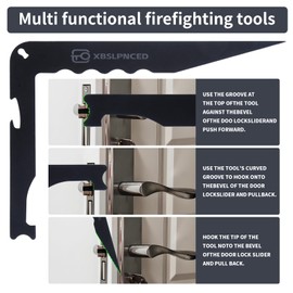 2025 New Upgraded 4-in-1 Firefighter Tools with Bottle Opener - Heavy-Duty Pry Bar Designed for First Responders