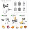 5-in-1 Rotary Cheese Grater & Vegetable Slicer – Stainless Steel