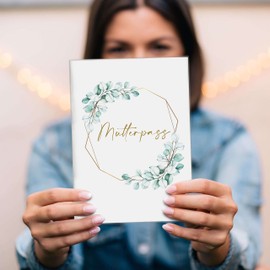 Cozy Racoon 3-piece maternity log cover for the German maternity log | high-quality cover for your maternity log, Eucalyptus, Germany maternity log