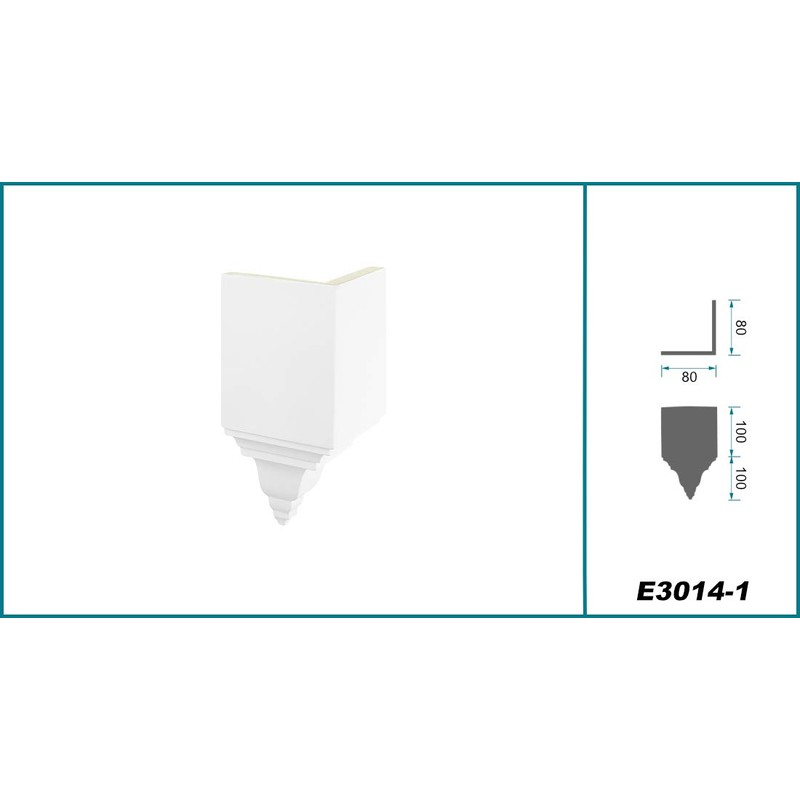 Universal Corner and Intermediate Pieces Made of PU - Accessories