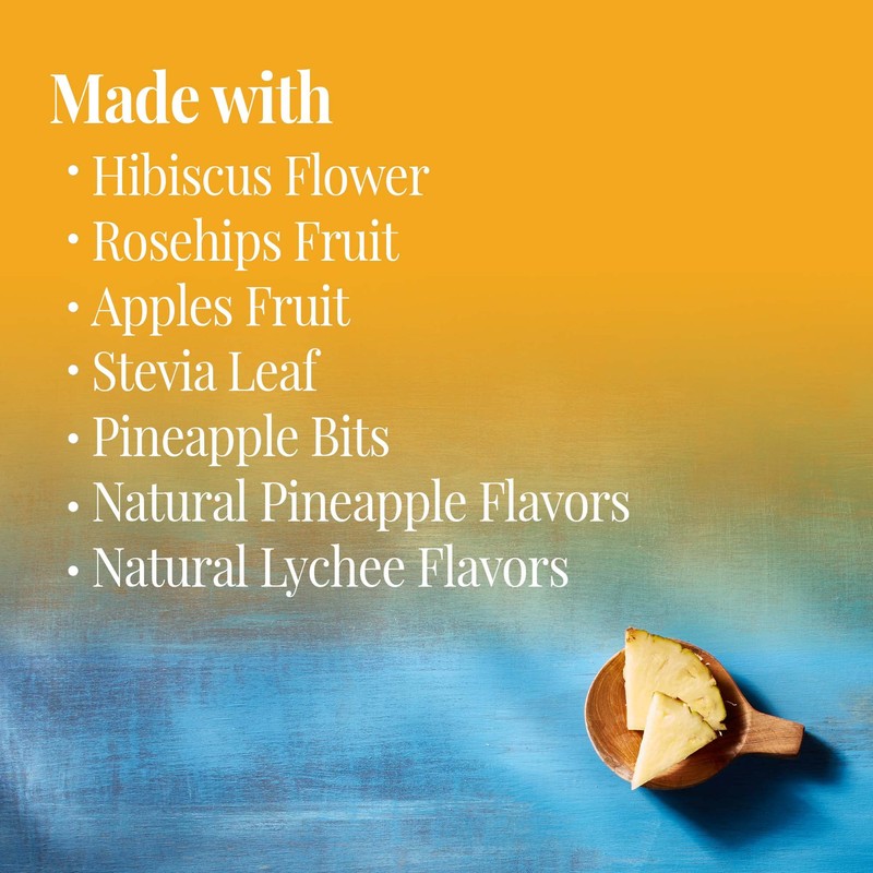 The Republic of Tea, Pineapple Lychee Hibiscus, 36-Count