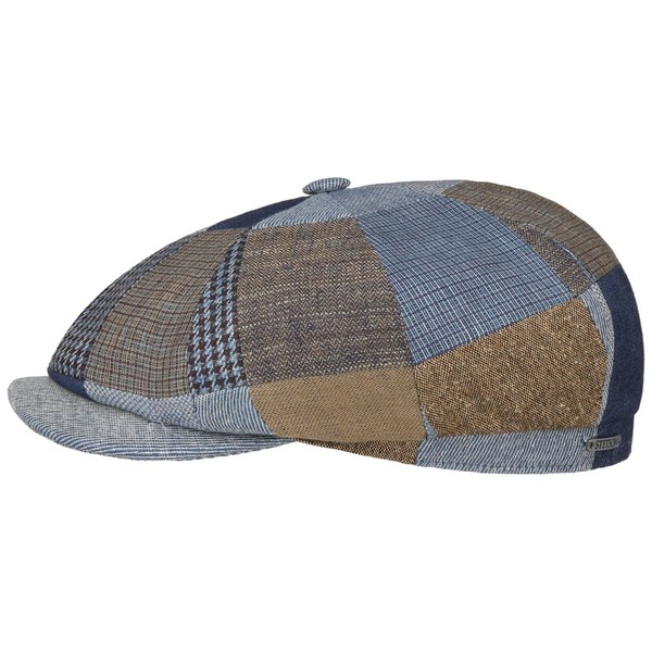 Stetson Hatteras Laughlin Flat Cap Women/Men Brown-Blue 7 1/4-7 3/8