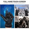 BISON DENIM Men's Genuine Leather Gloves Warm Wool Lining Leather
