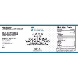 Bio Essence Health Sicecce 2162C Gui Zhi Shao Yao Zhi Mu Tang/Cinnamon, Peony & Anemarrhena  (2 Bottles)