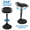 Mount-It! Ergonomic Sit Stand Stool [360° Tilt] Height Adjustable, Leaning