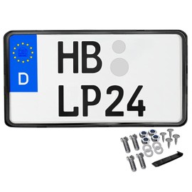 License Plate Holder 240 x 130 Light Motorcycle License Plate Holder Tractor 240 x 130 Frameless Number Plate Holder Number Plate Amplifier Trailer License Plate Holder with Mounting Material