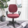 VOSAREA Claret Office Chair Covers Stretch Computer Desk Chair Slipcovers