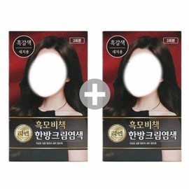 Houttuynia cordata ingredient-containing healthy hair hair dye dark brown 1+1 (WA92466) - Basic product / 어성초 성분함유 건강한모발 헤어염색약 흑갈색 1+1 (WA92466) - 기본상품