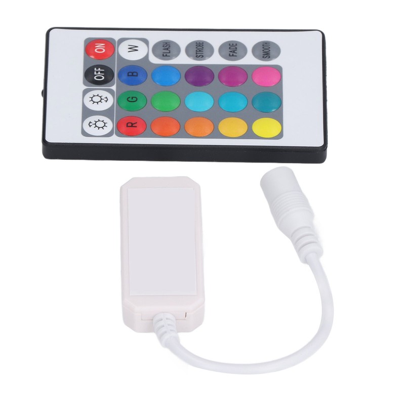 LED Remote Controller 24 Keys Smart 4pin 2.4G RGB IR