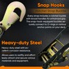 Bolvixor 4 Pack Car Tie Down Straps for Trailers -