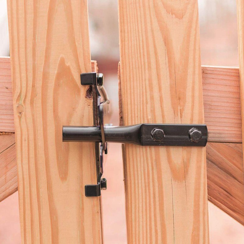 JIAHOO Post Mount Gate Latch for Wooden Fence - Heavy