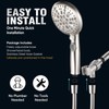 Cobbe High Pressure Shower Head with Built-in Pause Button, 9-Function