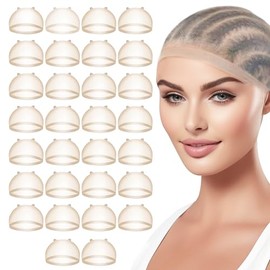 TaShow 30 gorros de peluca HD para mujer, con encaje frontal, ultra fino, transpirable, con banda elástica transparente