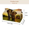 2 Pack Tissue Box Cover Holder, Leopard Print with Flowers