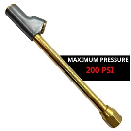 Jon MFB Extended Reach Dual Head Air Chuck 1/4 Inch FNPT. Professional Tire Air Chuck 200 PSI Pressure Semi Truck Accessories, Dually Tire Chuck, RV Accessories. Open Chuck for Inflator Gauge.