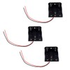 LampVPath (Pack of 3 3 AA Battery Holder with Leads,