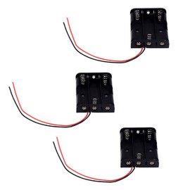LampVPath (Pack of 3 3 AA Battery Holder with Leads, 3 AA Battery Holder with Wires