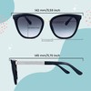 SQUAD Sunglasses for Women Adults Square Fashion with Glasses Case,