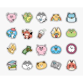 50 PCS Korean Character K-POP Sticker Pack Cute, Kids, Teens, Photocard, Photocard Stickers, Water Bottles, Phone