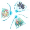 Bezall 50pcs Drawstring Organza Jewelry Candy Pouch Christmas Wedding Party