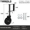 TIBEGOLD 5" Spring Loaded Gate Caster, Heavy Duty Gate Wheel