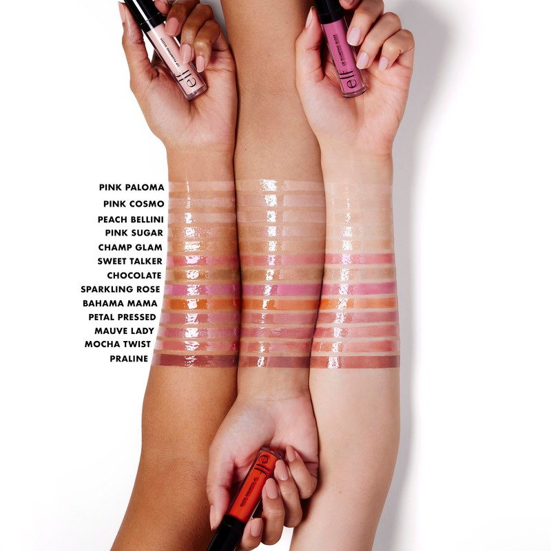 e.l.f. Lip Plumping Gloss, High-Shine Sheer Color, Hydrates & Creates
