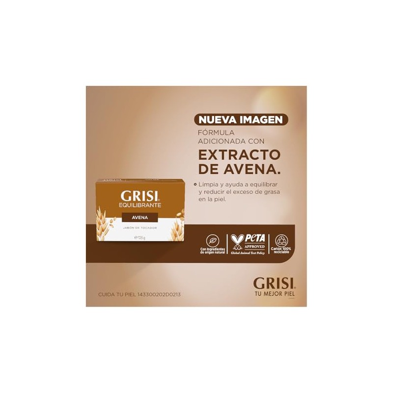 Grisi Tripack Avena Jb 125g, 375 gramos