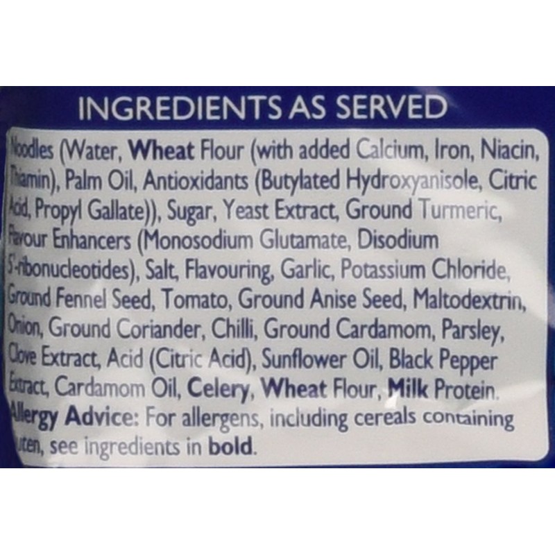 Batchelors Super Noodles Mild Curry Flavour 100 g (Pack of