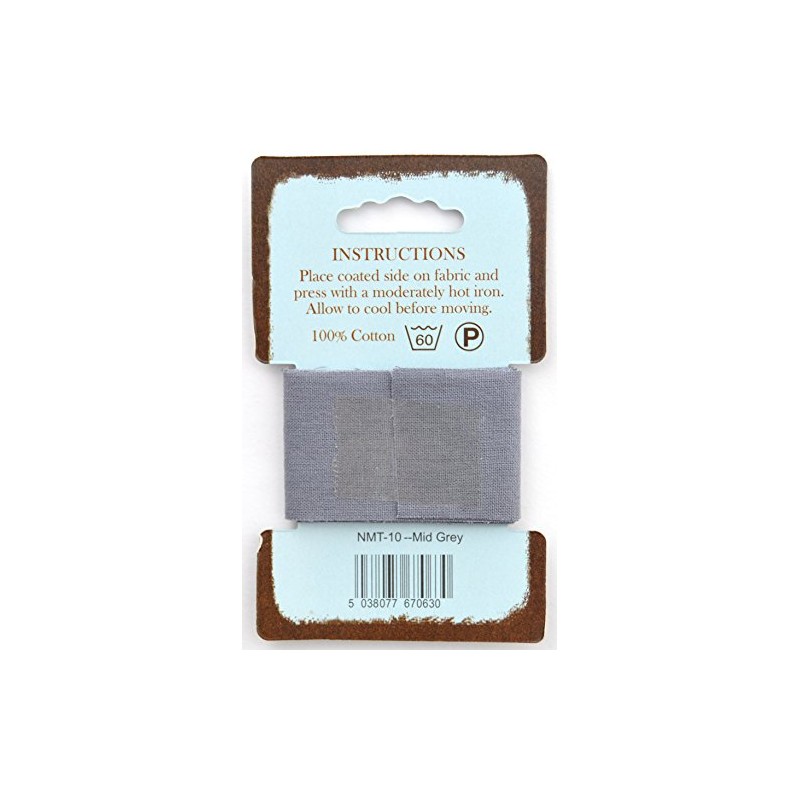 Nortexx Iron On Repair Tape-Grey, 100% Cotton, 14 x 8