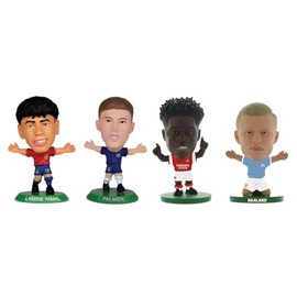 SoccerStarz Global Superstars - Yamal, Palmer, Saka & Haaland Set (4-Pack)