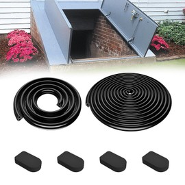 for Bilco Basement Door Seal Kit (1 x U Shaped Gasket, 1x Bulb Trim Gasket, 4 x Cap Seal Pad) - Replacement for Bilco Basement Door Weatherstrip Kit