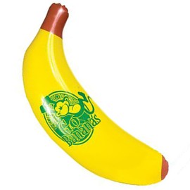 ArtCreativity 166 pulgadas de banano inflable, juguetes inflables de alimentos con un bonito diseño, suministros divertidos de decoración de fiesta de cumpleaños, juguetes de piscina de agua duraderos para niños, regalos de fiesta divertidos