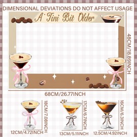 LaVenty Espresso Martini Decor A Tini Bit Older Birthday Tiny Bit Older Party Supplies Espresso Martini Birthday Decorations Espresso Party Photo Booth Props Frame
