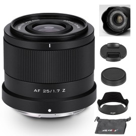 VILTROX 25mm f1.7 f/1.7 Z-Mount STM Large Aperture APS-C Auto Focus Prime Lens for Nikon Z-Mount Cameras Z5 Z50 Z50II Z6 Z6II Z7 Z7II ZFC Z30 Z9 Z8 ZF Z6III