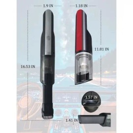 (FST-GZ-014) Strong Suction Wireless Red Car Handheld Vacuum Cleaner Mini Rechargeable Home Vacuumcolor: Red Color