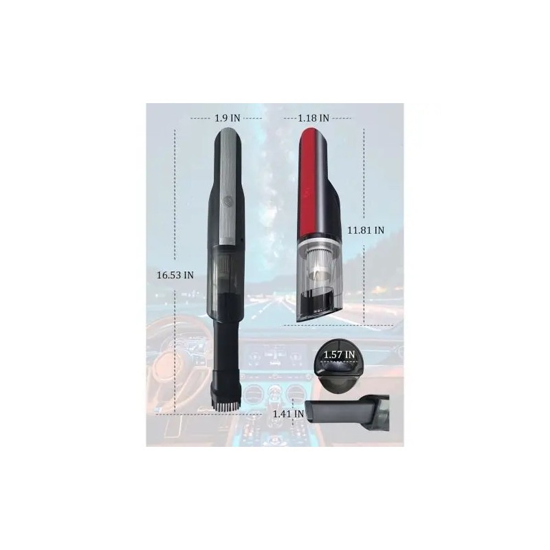 (FST-GZ-014) Strong Suction Wireless Red Car Handheld Vacuum Cleaner Mini