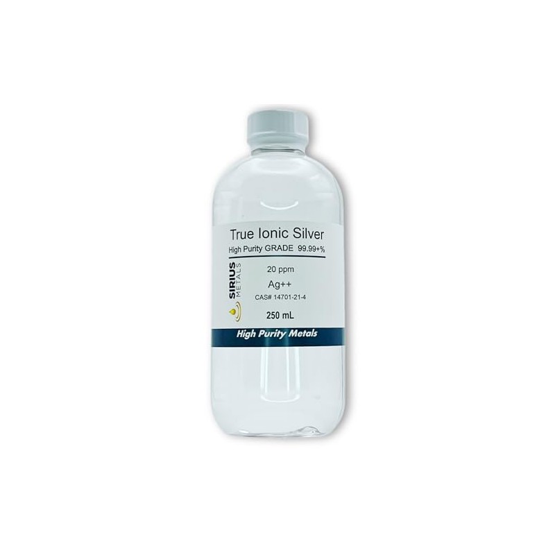 Ionic Silver 250mL of 20ppm in a BPA Free Plastic