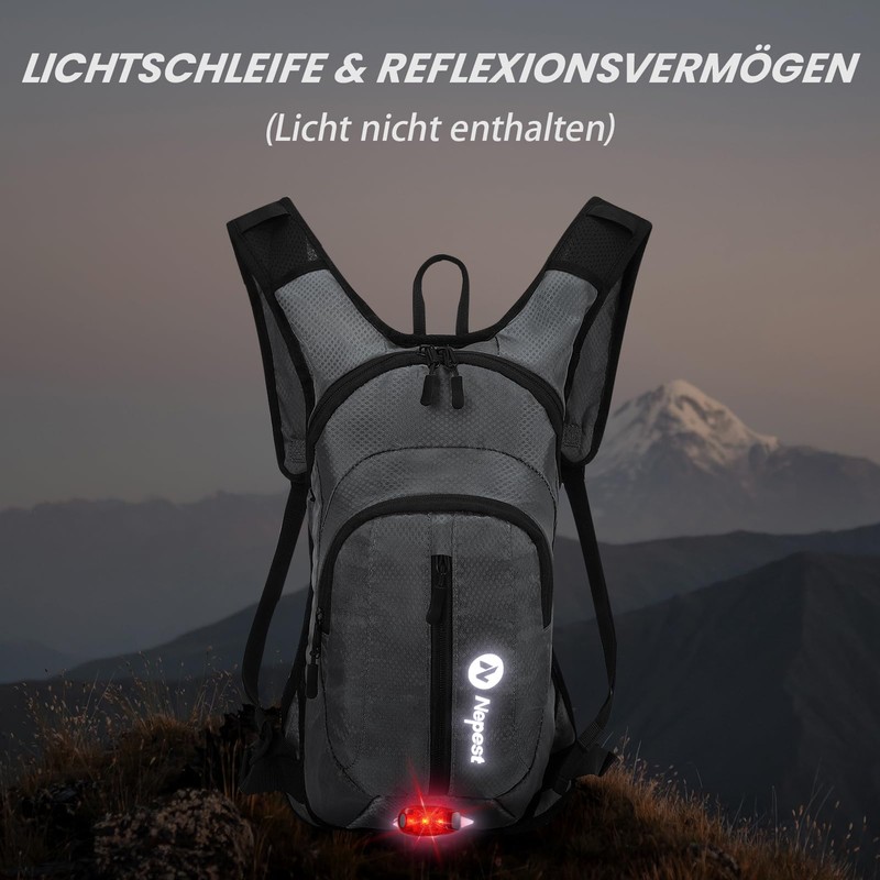 Nepest Hydration Backpack 8L - Bicycle Backpack & Ski Backpack