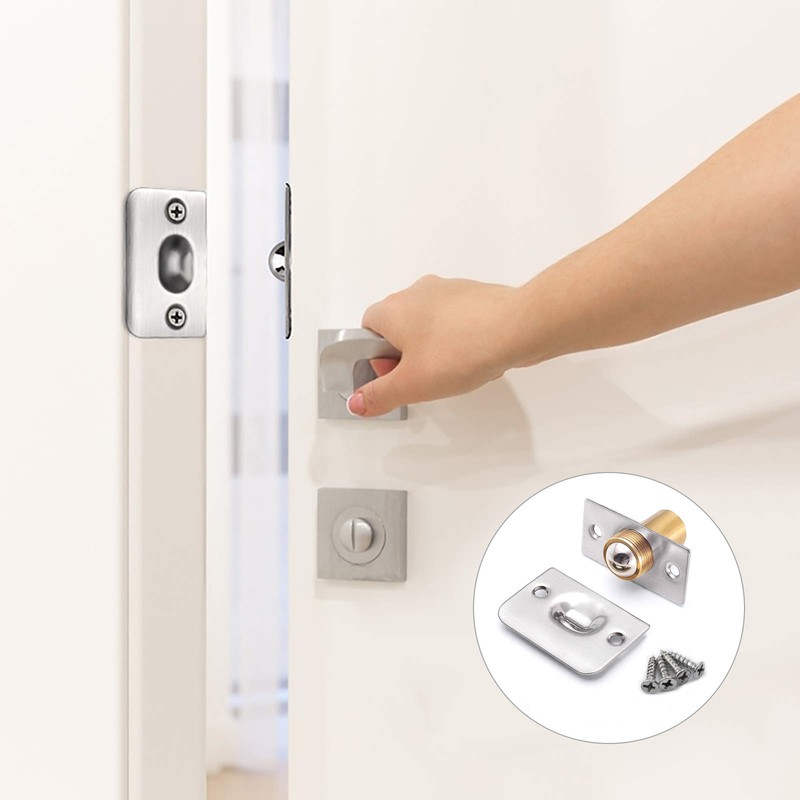 2 Pieces Closet Door Ball Catches with Screws, Adjustable Roller