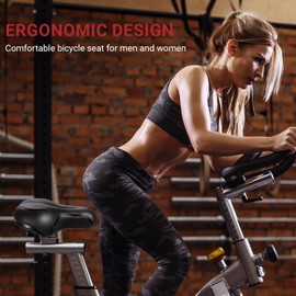 dellyy Bicycle Saddle Women's Comfortable Soft Men's Trekking Bicycle Saddle Comfortable for E-Bike MTB Road Bike City Bike